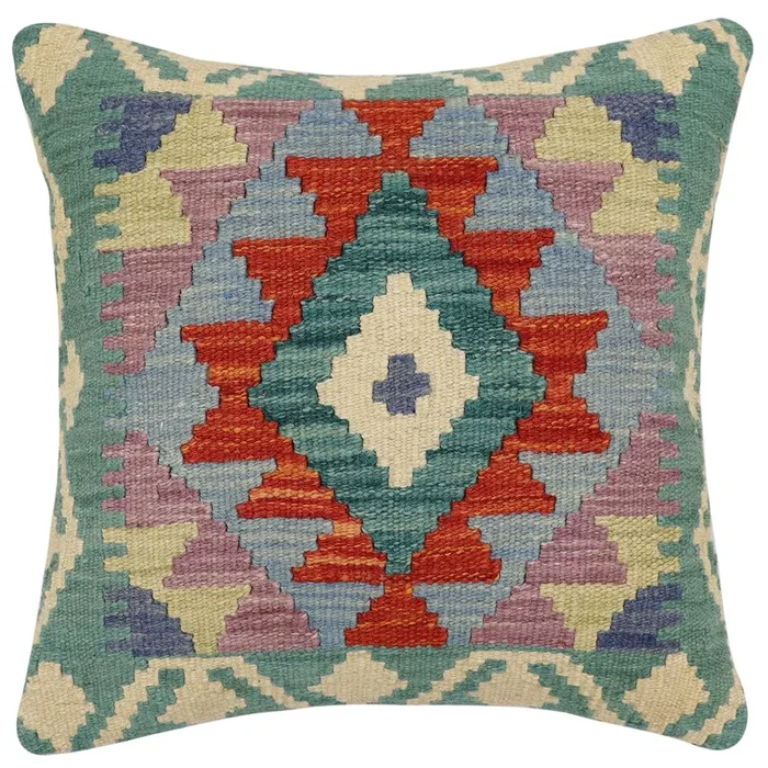 Tribal Trudy Turkish Hand-Woven Kilim Pillow