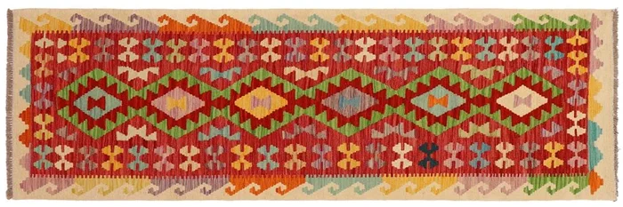 Tribal Turkish Kilim Jackson Hand-Woven Wool Runner – 2’7” x 6’6”
