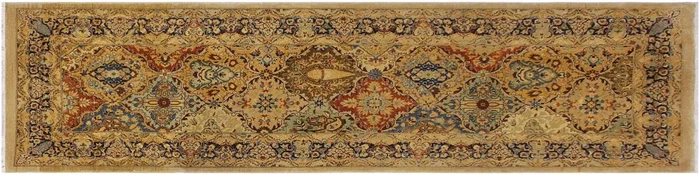 Tribal Turkish Knotted Madaline Wool Runner – 3’3” x 9’7”
