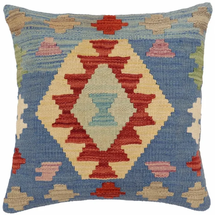 Tribal Webb Turkish Hand-Woven Kilim Pillow