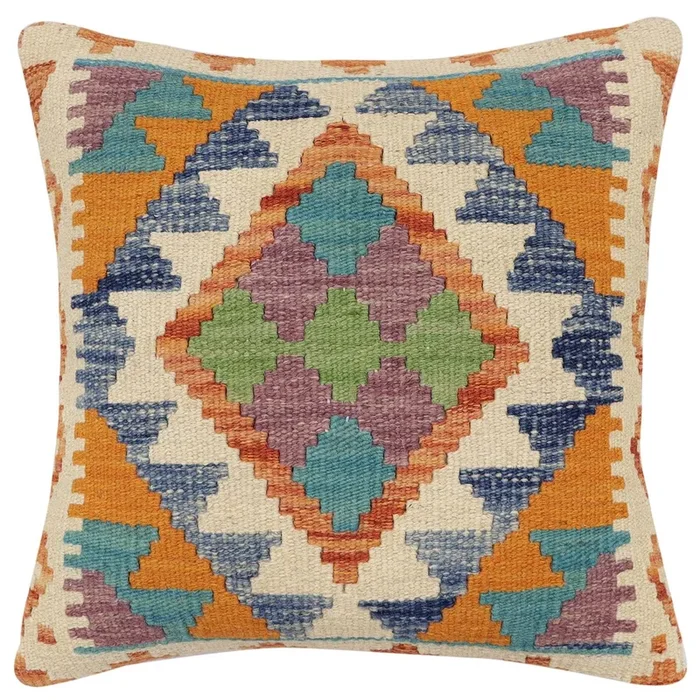 Tribal Yaeko Turkish Hand-Woven Kilim Pillow