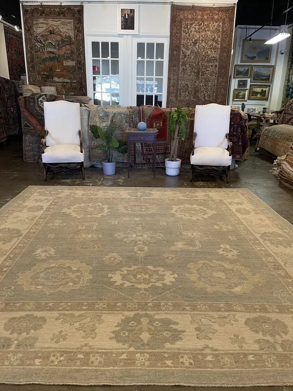 Turkish Oushak Rug – 10’3″ x 10’3″
