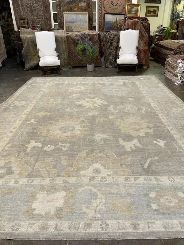 Turkish Oushak Rug – 11’6″ x 15’1″