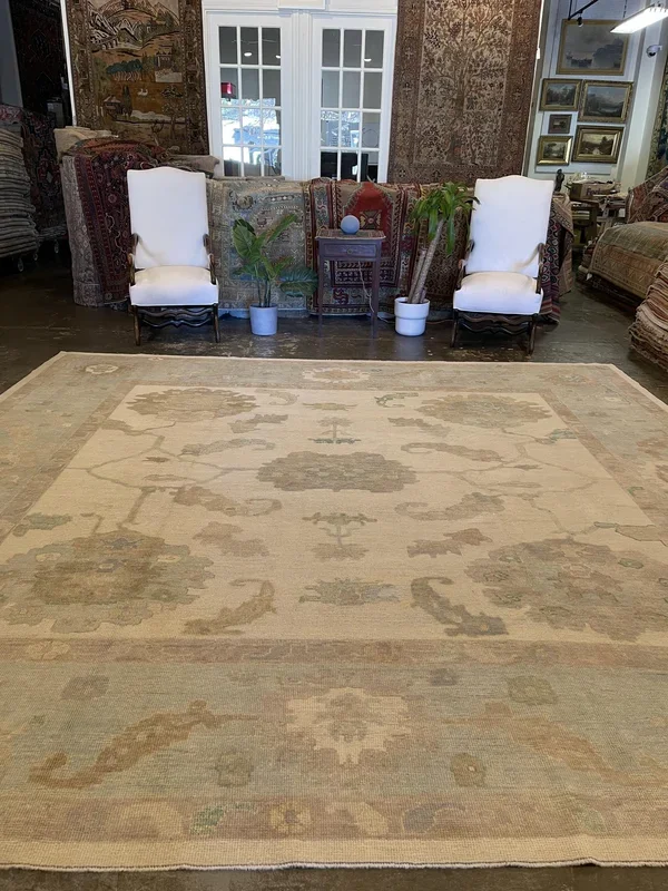 Turkish Oushak Rug – 11’9″ x 12’4″