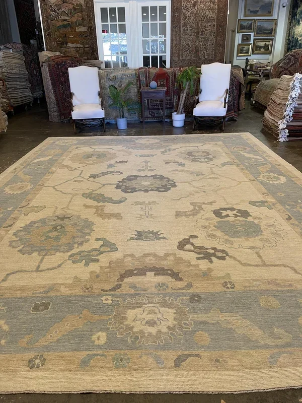 Turkish Oushak Rug – 12’2″ x 15’9″