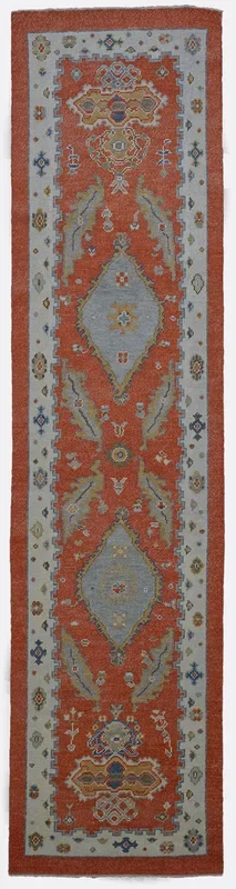 Turkish Oushak Rug – 2’10” x 11’4″