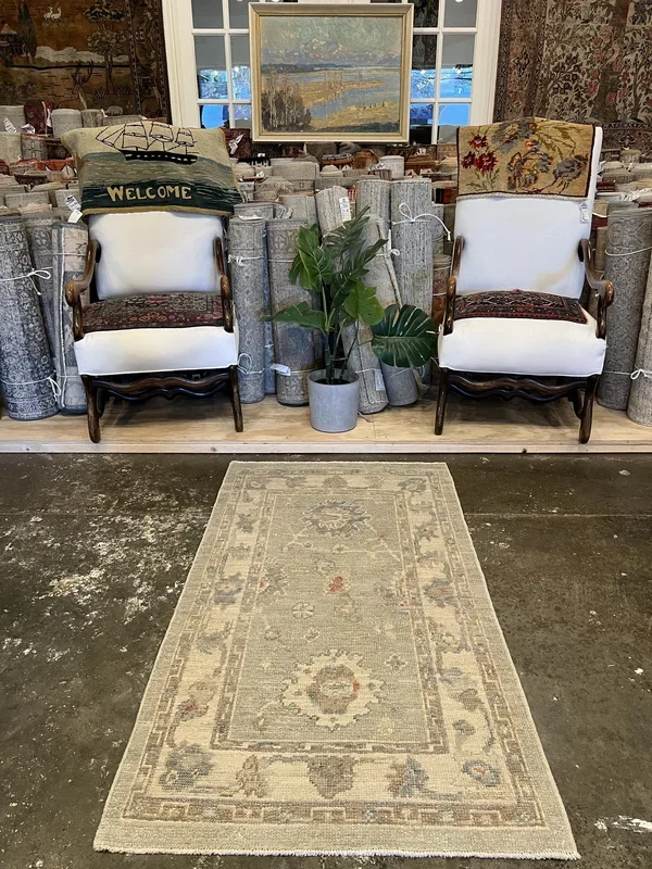 Turkish Oushak Rug – 2’10” x 5′