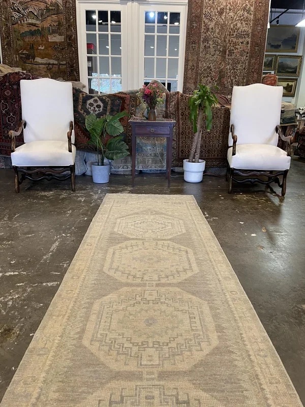 Turkish Oushak Rug – 3’1″ x 11’8″