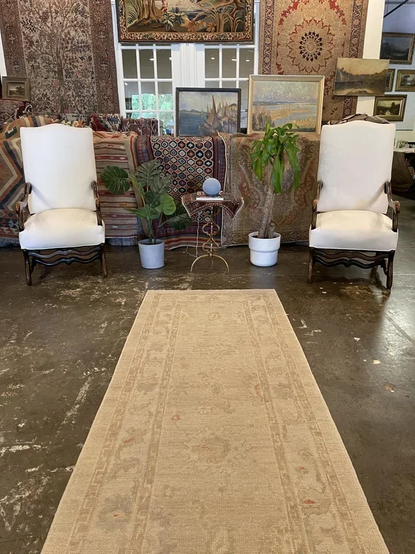 Turkish Oushak Rug – 3’1″ x 8’1″