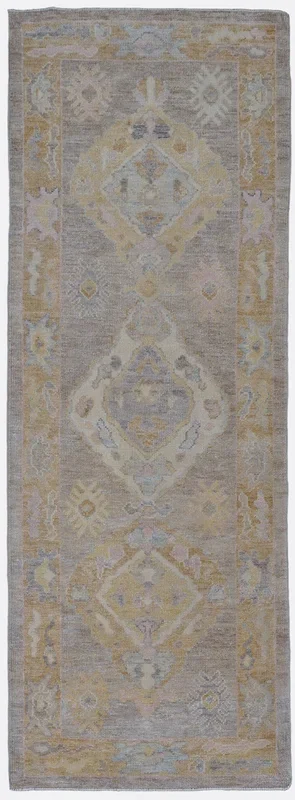 Turkish Oushak Rug – 3’1″ x 8’4″