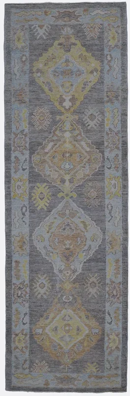Turkish Oushak Rug – 3’1″ x 9’9″