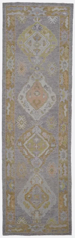 Turkish Oushak Rug – 3′ x 10’6″