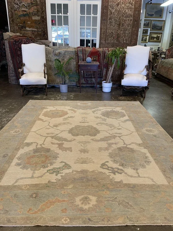 Turkish Oushak Rug – 8’1″ x 9’7″