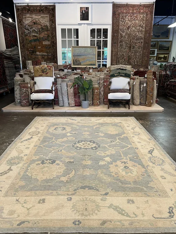 Turkish Oushak Rug – 8′ x 10’4″