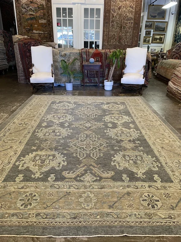 Turkish Oushak Rug – 9’3″ x 12’5″