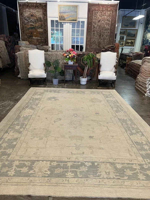 Turkish Oushak Rug – 9’3″ x 12’6″