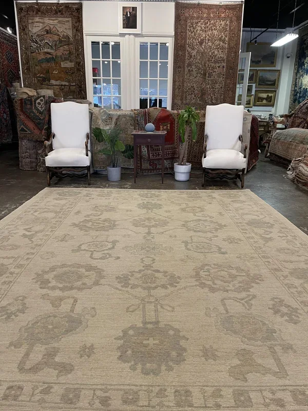 Turkish Oushak Rug – 9’4″ x 12’7″