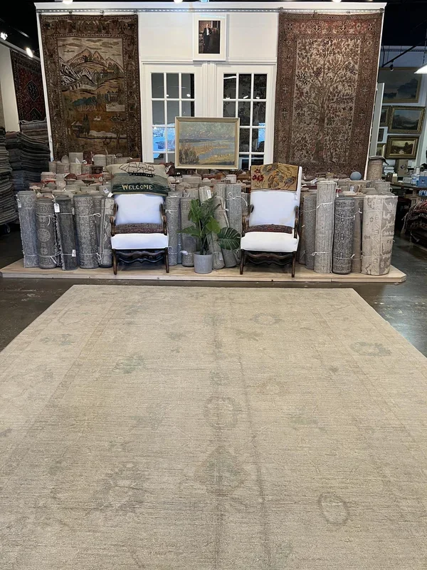 Turkish Oushak Rug – 9’6″ x 12’8″