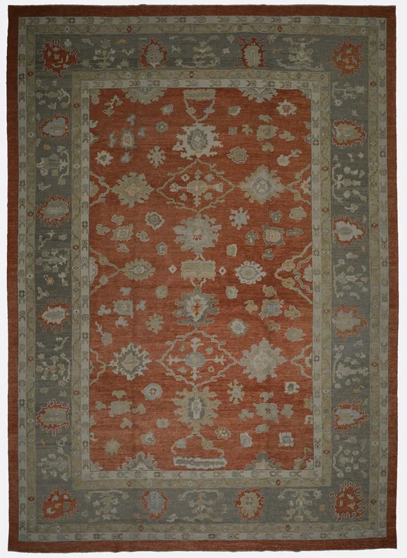 Turkish Oushak Rug – 9’8″ x 13’10”