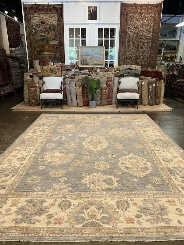 Turkish Oushak Rug – 9′ x 11’10”