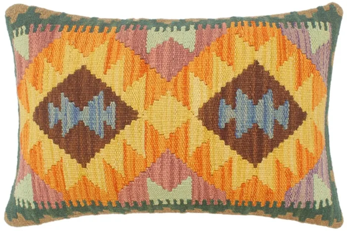 Turkish Rustic Dunlop Hand Woven Kilim Pillow