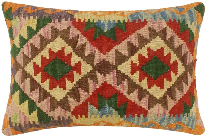 Turkish Southwestern Ma Hand Woven Kilim Pillow
