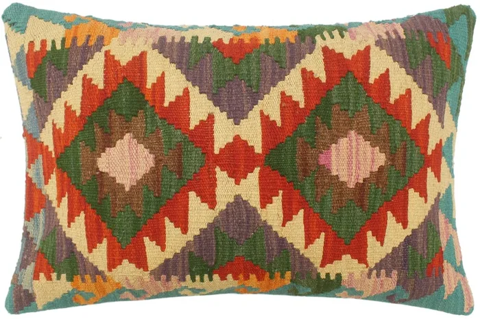 Turkish Tribal Inglis Hand Woven Kilim Pillow