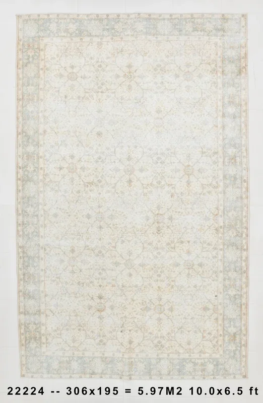 Turkish Vintage Rug 6’5″ x 10’0″ ft