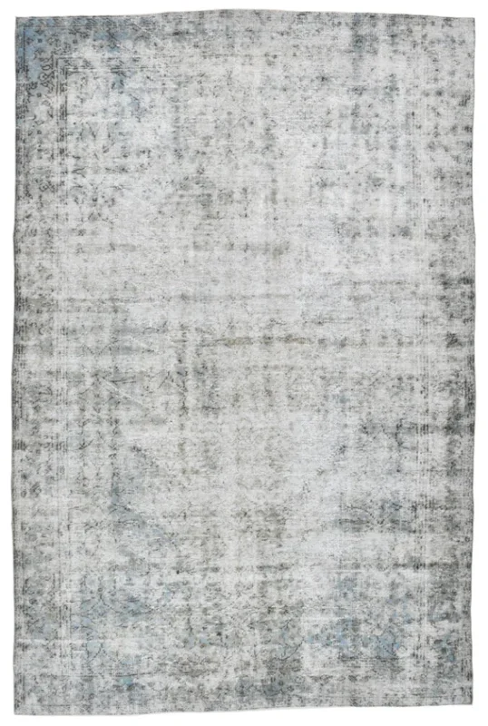 Turkish Vintage Rug Hand Knotted 6’6″ x 9’10” ft