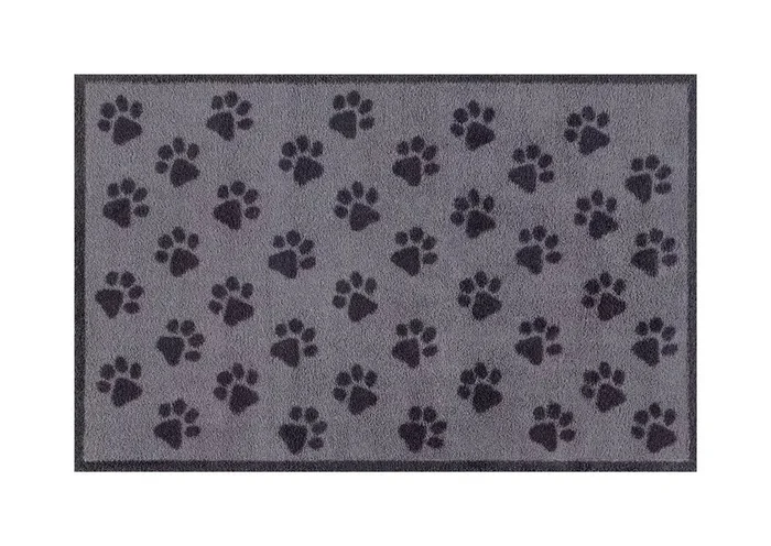 Turtle Designs Small Paws Grey Rug