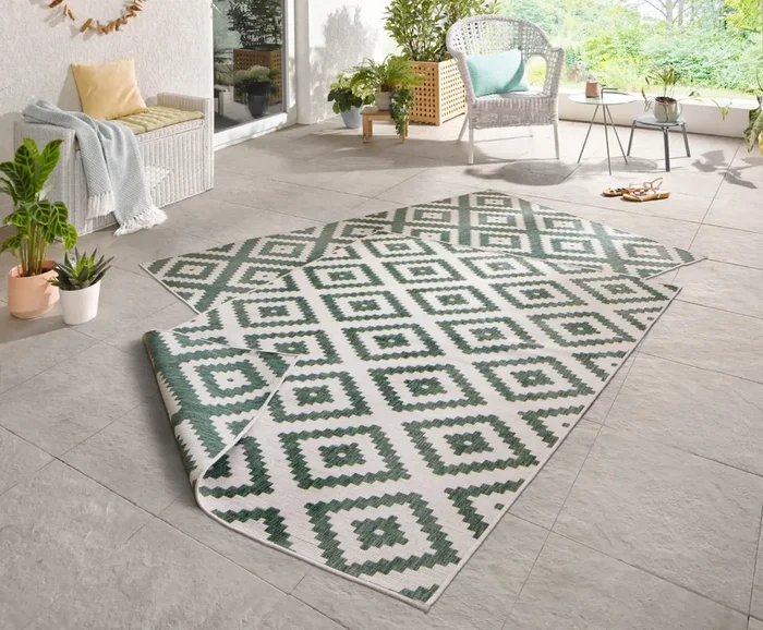 Twin 103131 Green Cream Rug