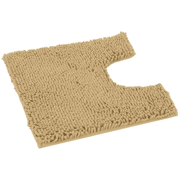 U-Shaped Toilet Bathroom Rug, 20×23, Beige