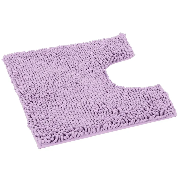 U-Shaped Toilet Bathroom Rug, 20×23, Lavender