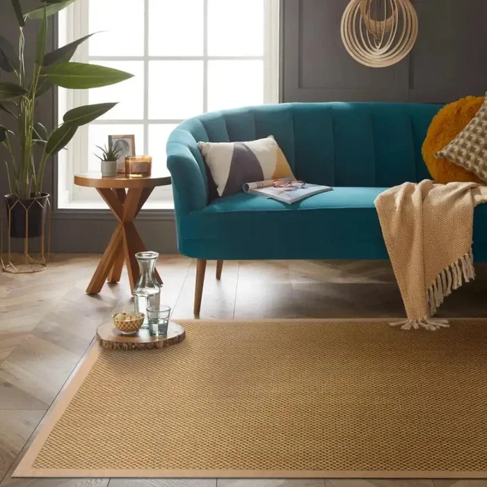 Urmston Sisal Jute Tiger Eye Beige Rug