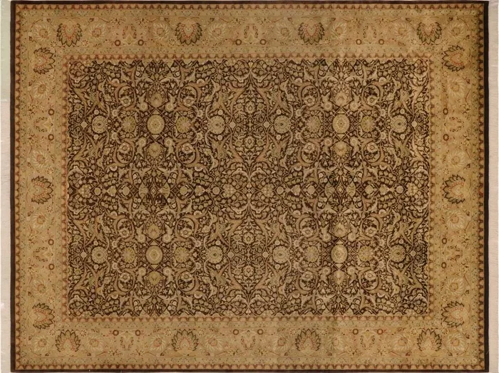 Vegtable Dye Heritage Carmelit Brown/Tan Wool Rug – 9’0” x 12’2”