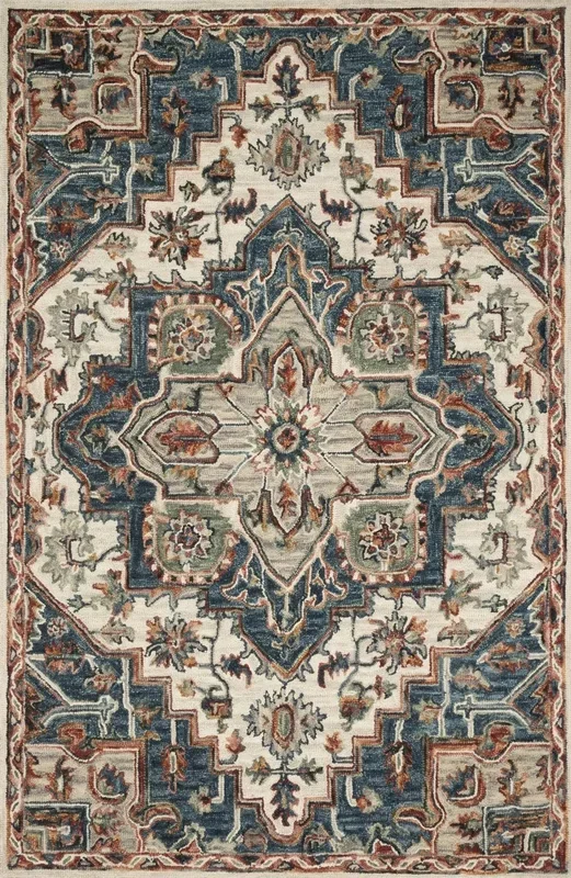 Victoria VK 16 Blue Red Rug