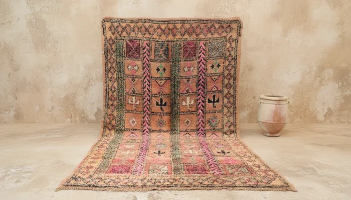 Vintage 1970s Boujaad Rug, 390 x 205 cm, V-175