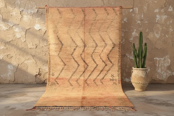 Vintage 1970s Handwoven Boujaad Rug, 280 x 185 cm, V-133