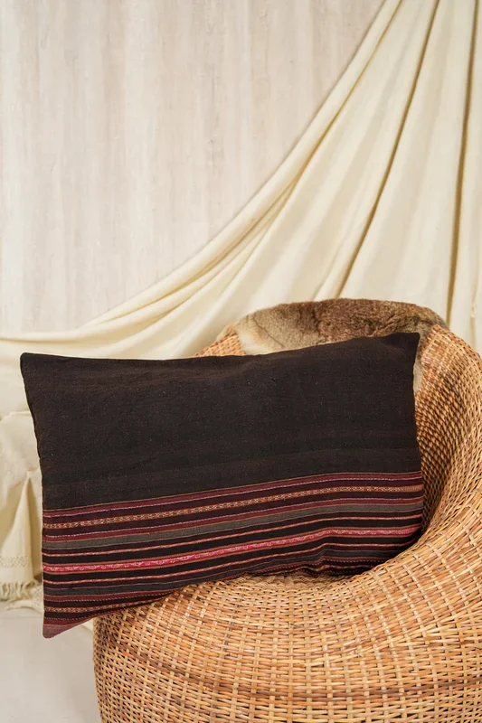 Vintage Bolivian Textile Cushion Cover 2’5″ x 1’8″