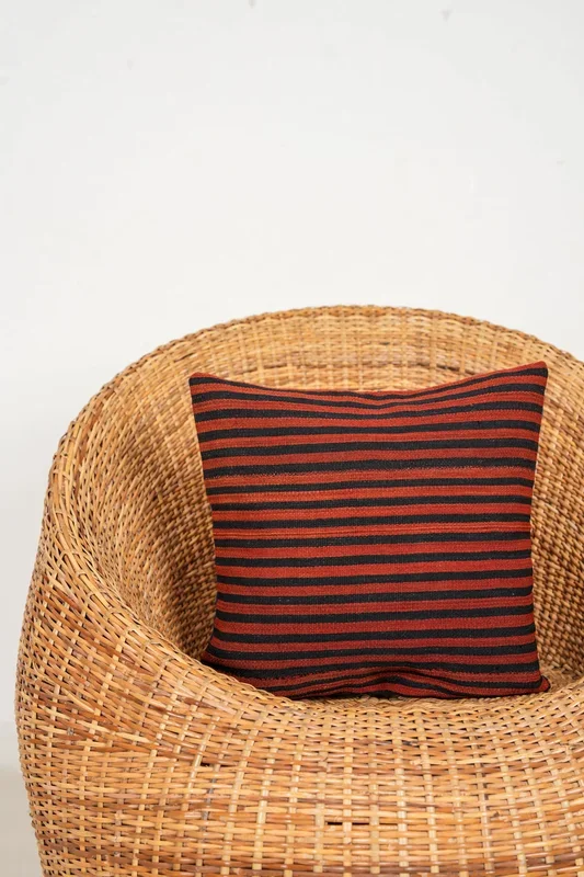 Vintage CAUCASIAN Jajim CUSHION 1’4″ X 1’4″