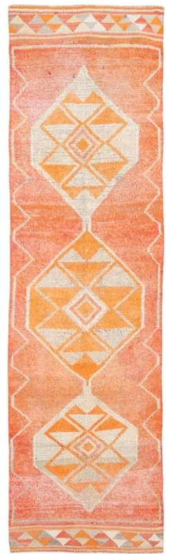 Vintage Herki Runner Rug 2’12” x 11’0″ ft