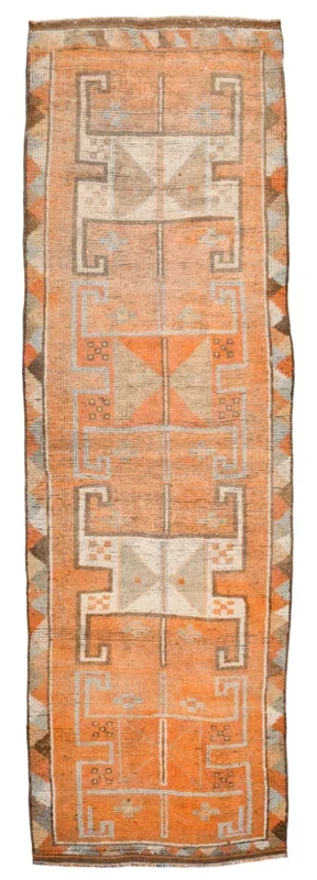 Vintage Herki Runner Rug 3’3″ x 10’3″ ft