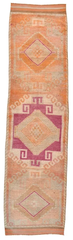 Vintage Herki Runner Rug 3’3″ x 12’4″ ft