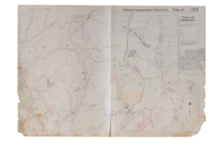 Vintage Hopkins Map of Kitchawan And Town of Yorktown