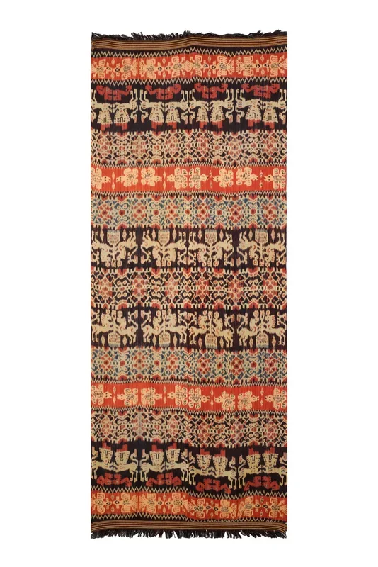 Vintage Indonesian Ikat Textile 7’10” x 3′