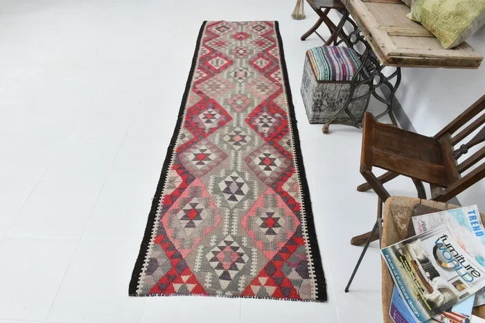 Vintage Kilim Anatolian 2’10” x 10’9″ ft