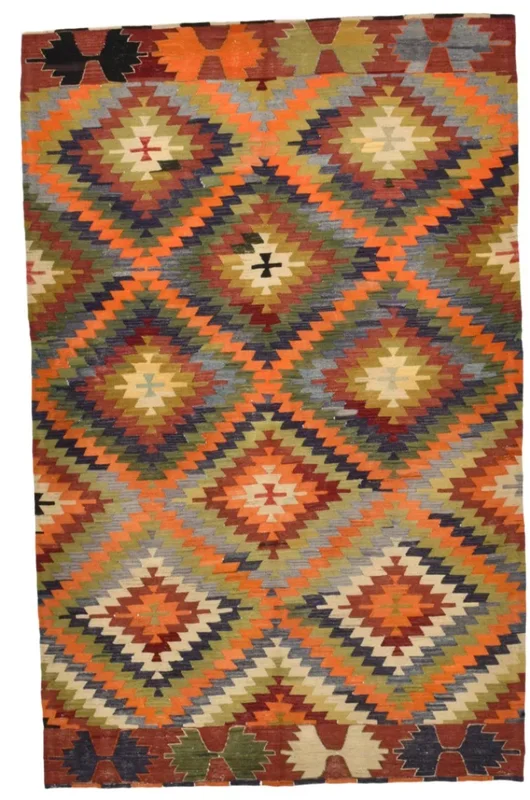 Vintage Kilim Anatolian 4’9″ x 7’6″ ft