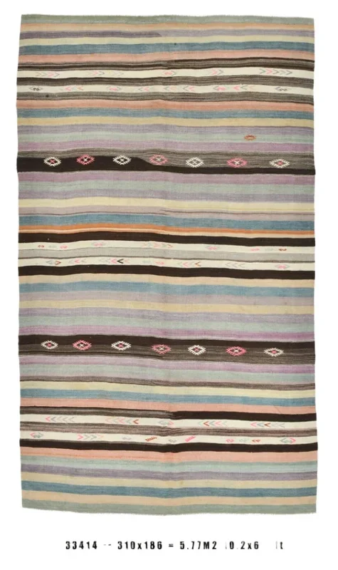 Vintage Kilim Anatolian 6’1″ x 10’2″ ft