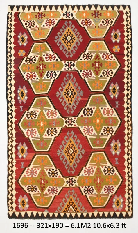 Vintage Kilim Anatolian 6’3″ x 10’6″ ft