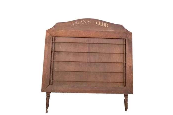 Vintage Kiwanis Wooden Display